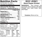 Black Pepper Beef Brisket Jerky