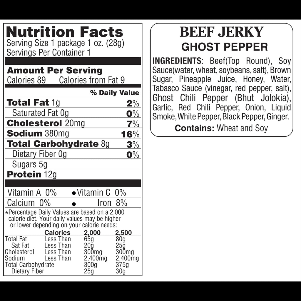 Ghost Pepper Beef Jerky