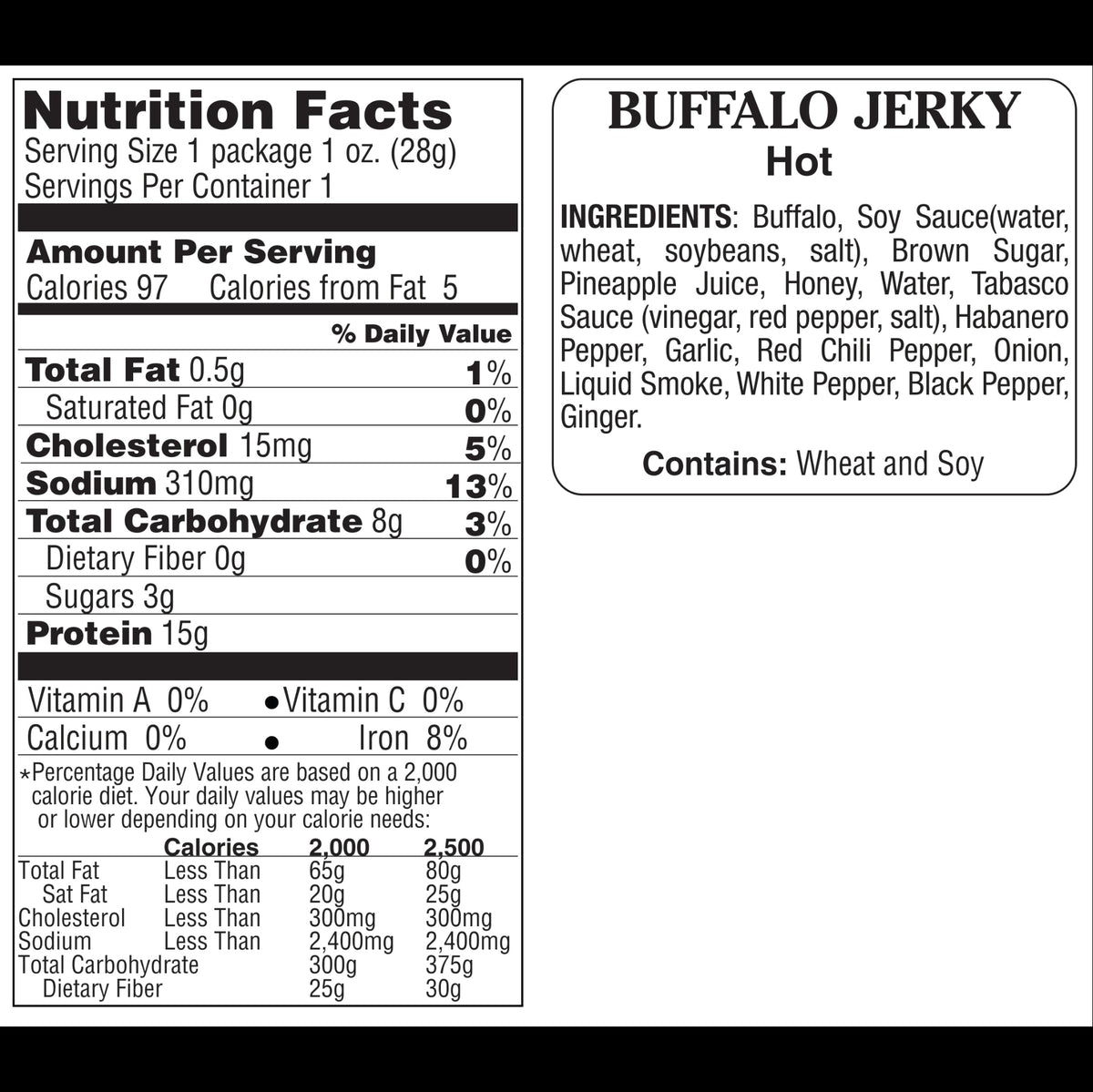 Hot Buffalo Jerky