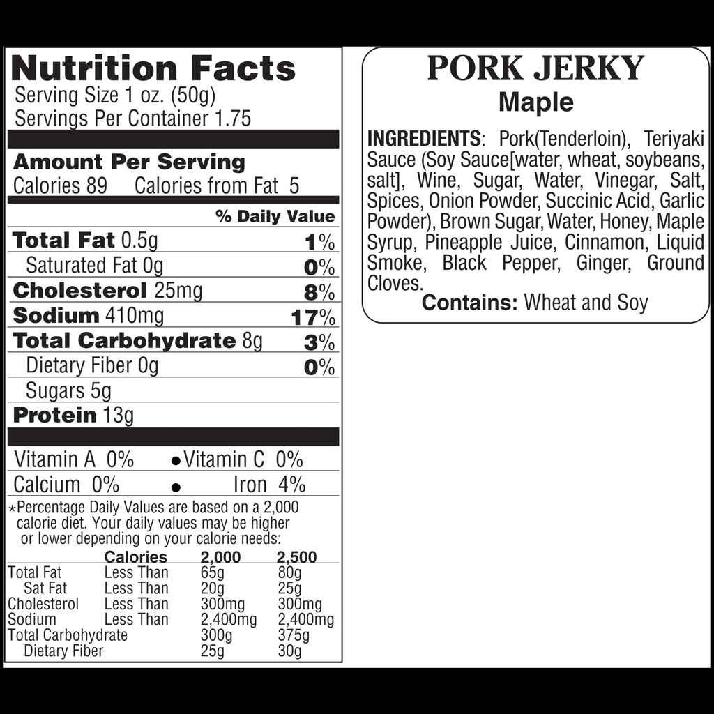 Maple Pork Jerky
