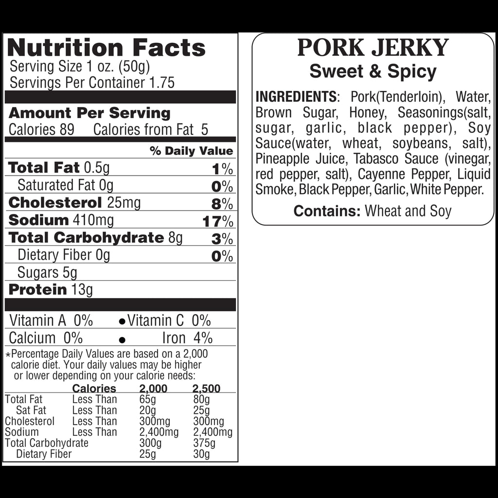Sweet & Spicy Pork Jerky