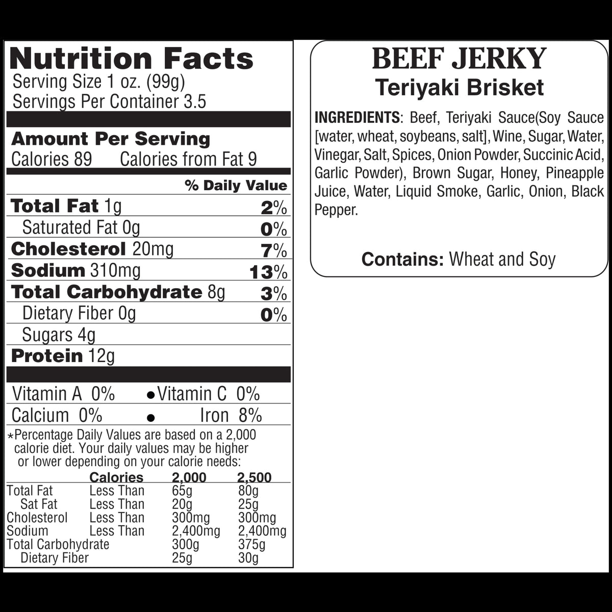 Teriyaki Beef Brisket Jerky