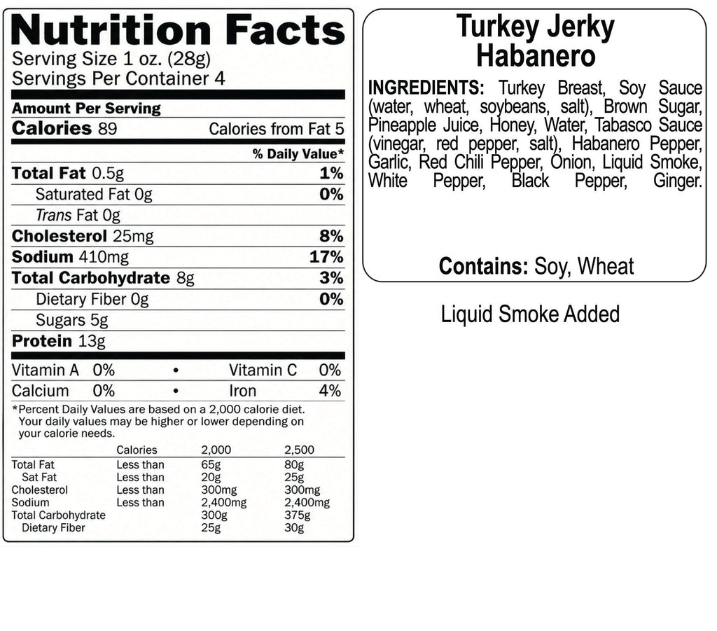 Habanero Turkey Jerky