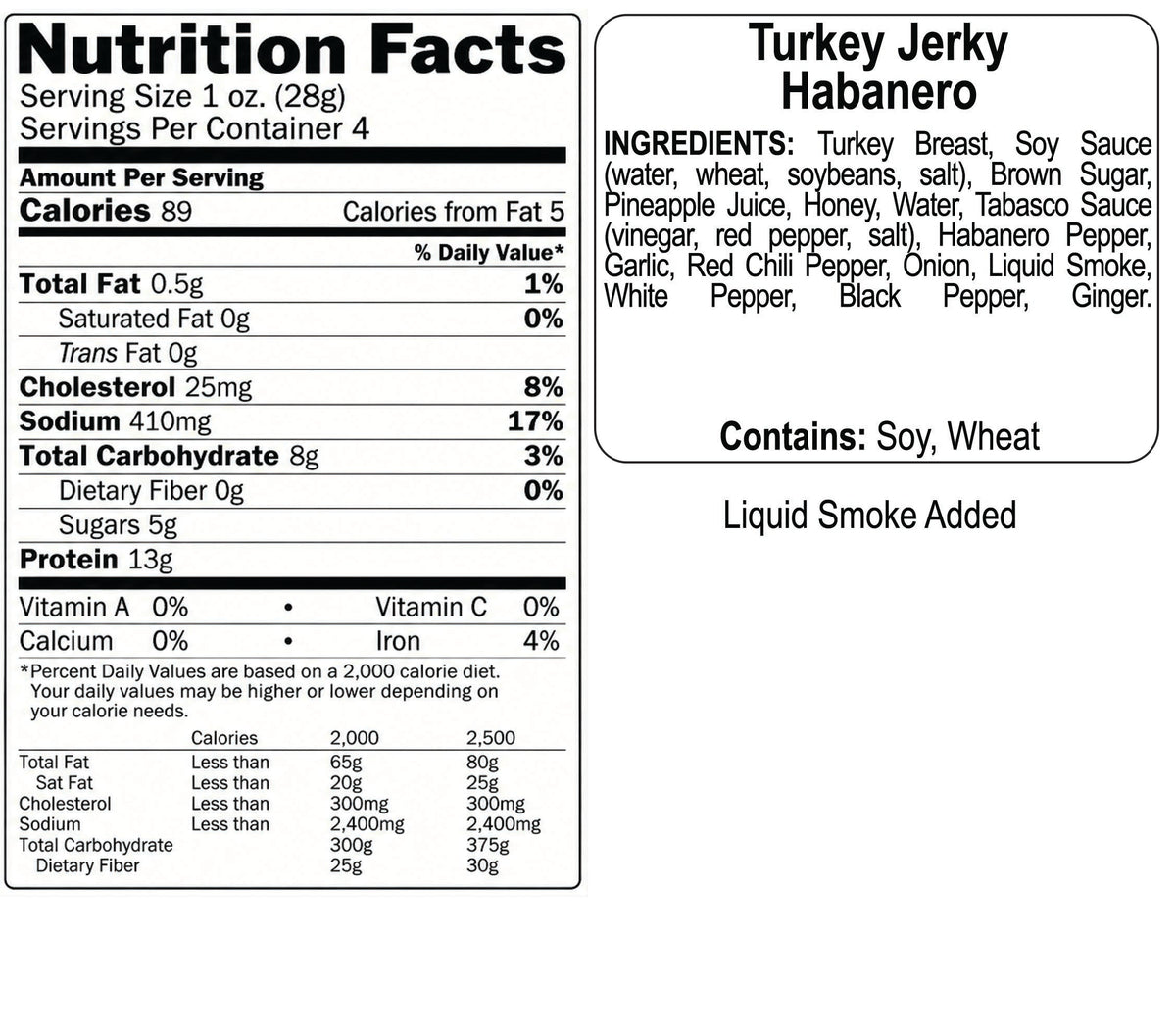Habanero Turkey Jerky