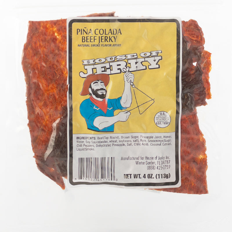 4 oz bag of pina colada beef jerky