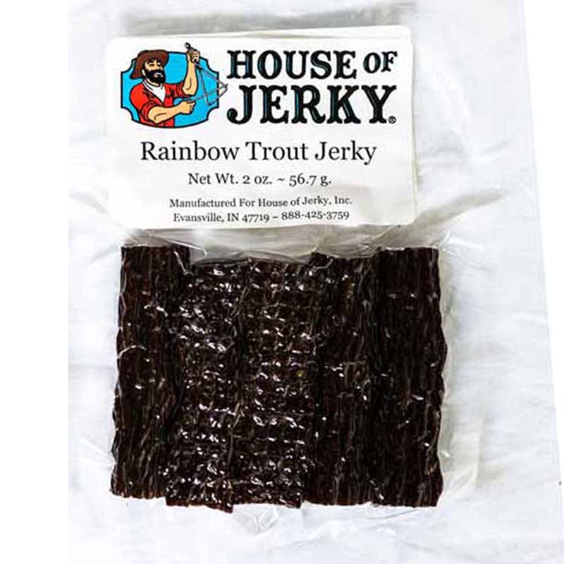 bag of rainbow trout jerky
