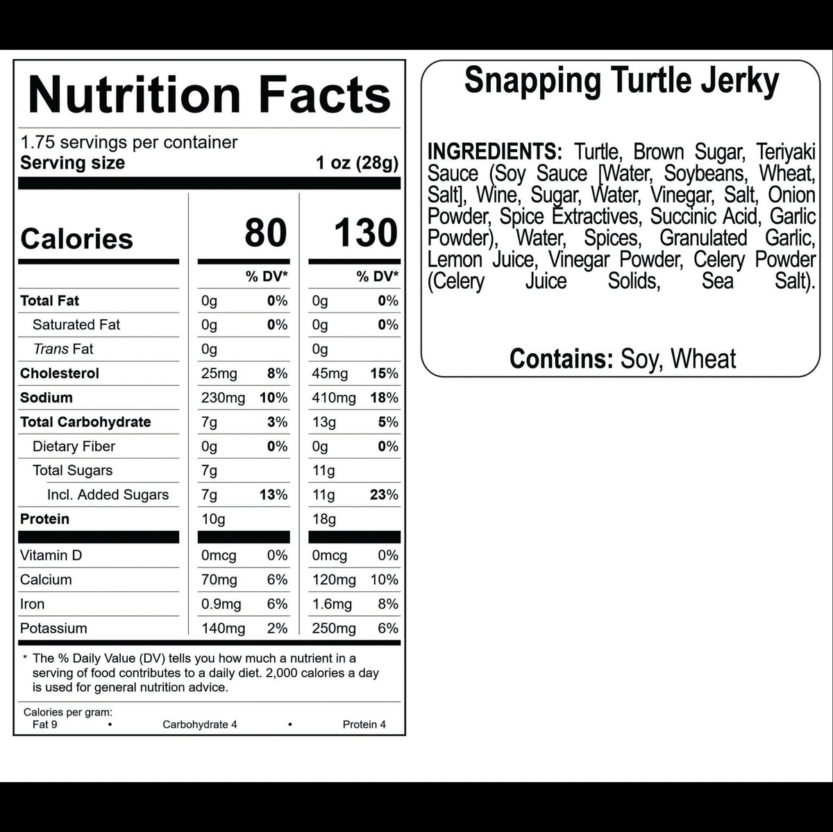 Snapping Turtle Jerky