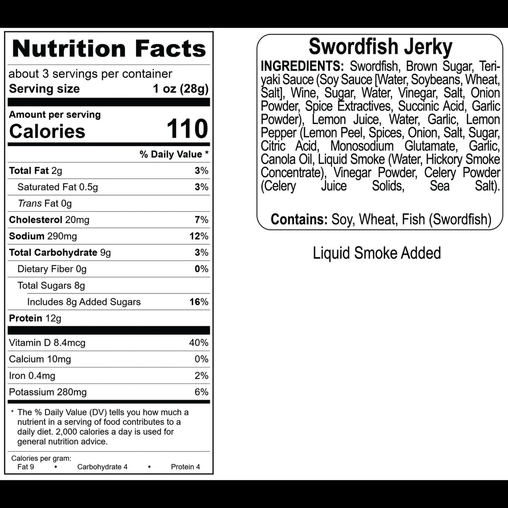 Lemon Pepper Swordfish Jerky