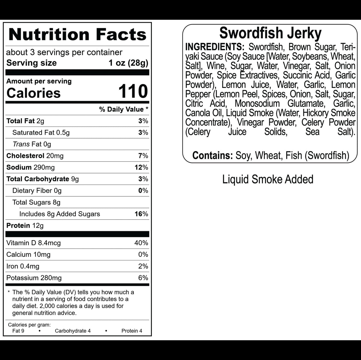 Lemon Pepper Swordfish Jerky