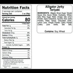 Teriyaki Alligator Jerky