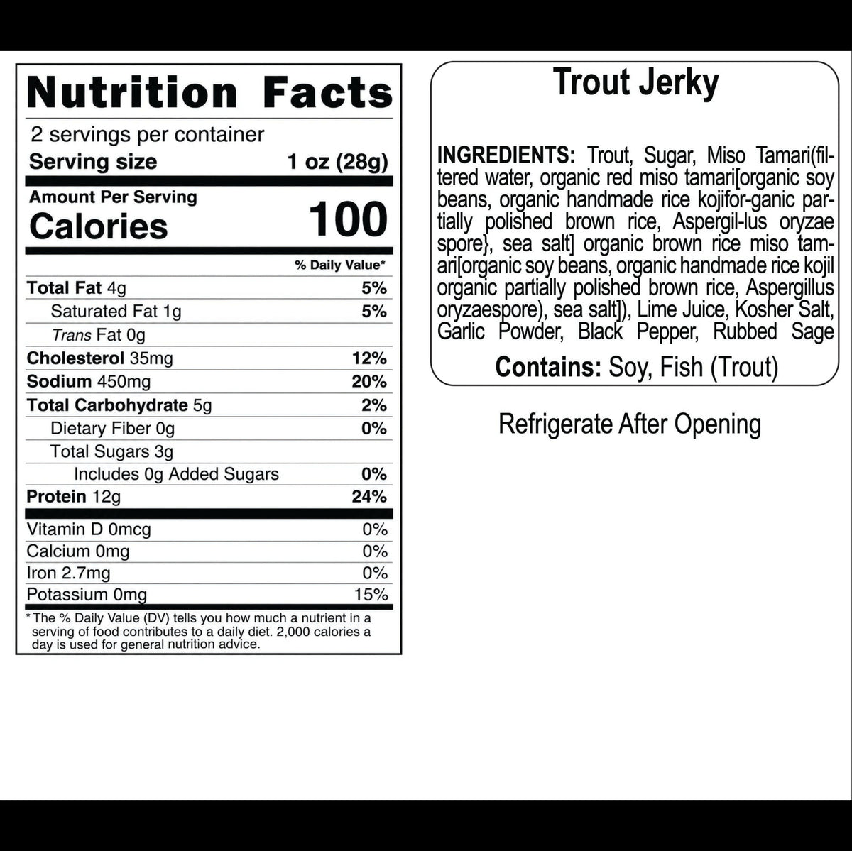 Trout Jerky