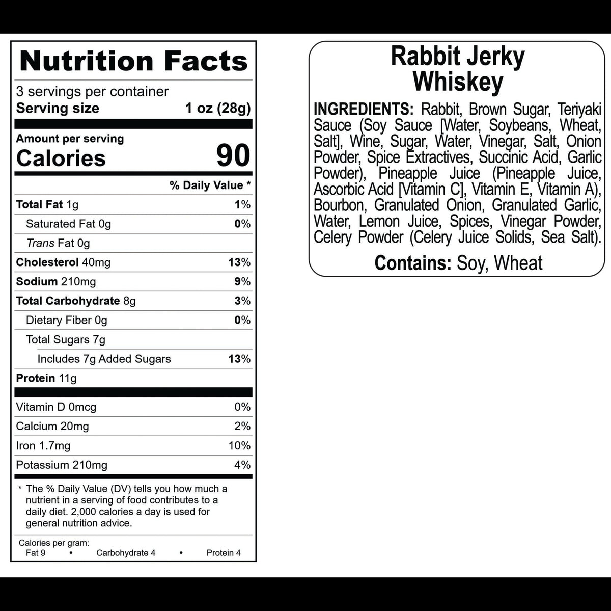 Whiskey Rabbit Jerky