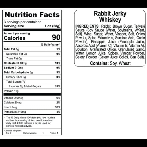 Whiskey Rabbit Jerky